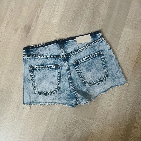 NWOT IRO Shorts Sz 28 W30 Womens Denim Jeans Casual Blue - Picture 3 of 9